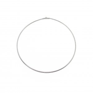 Colar Gargantilha Aro Ródio Branco - 6943