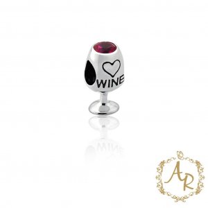 Berloque Taça de Vinho Wine em Prata 925 - 1418