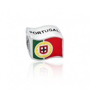 Berloque Bandeira Portugal Prata 925 - 2649