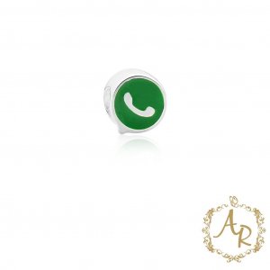 Berloque Separador WhatsApp Prata 925 - 1374